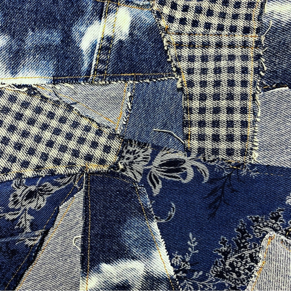 Denim patchwork jeans - Picture 4 of 10